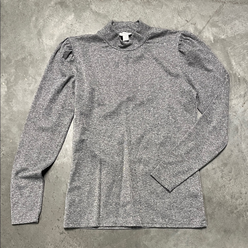 J. Crew Heather Gray Long Sleeve Top